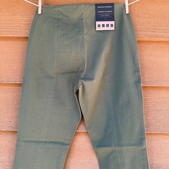 Banana Republic Sage Green Sloan Legging Bi-Stretch Ankle Pants Size 4 NWT - Picture 10 of 16